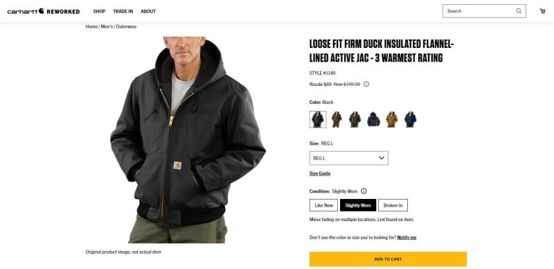 Carhartt resale website