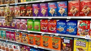 General Mills products on store shelves